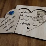 Drvena pozivnica za krsne kumove