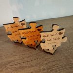 Drvene zahvalnice za goste puzzle