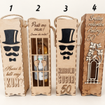 Personalizirane drvene kutije za vino – modeli 1 do 4