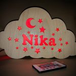 Oblak noćna lampa s imenom