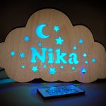 Oblak noćna lampa s imenom