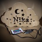 Oblak noćna lampa s imenom