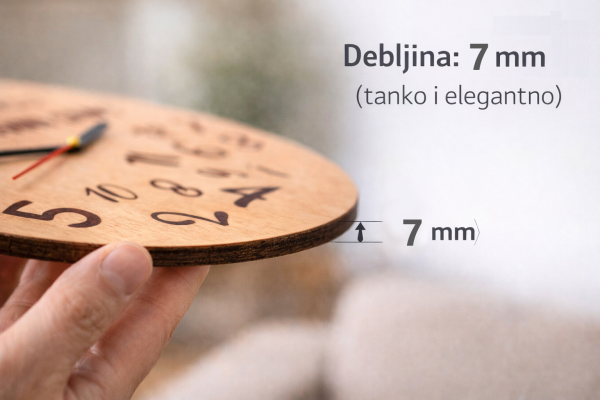 Zidni sat za mirovinu – “Koga briga? U mirovini sam!” | Drveni poklon