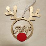 Personalizirana božićna kuglica Rudolf