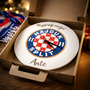 HAJDUK zidni sat – personalizirani poklon za navijače