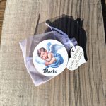 Zahvalnica za krštenje – anđeo s imenom