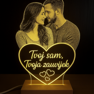 Personalizirana LED lampa za parove