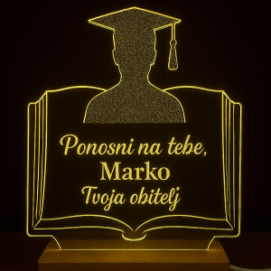 Personalizirana LED lampa za maturu