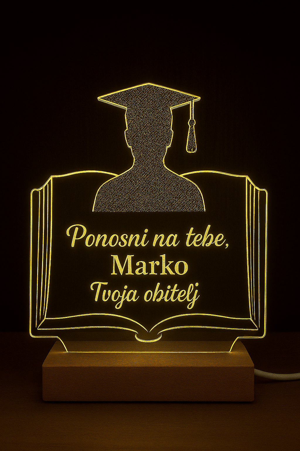 Personalizirana LED lampa za maturu