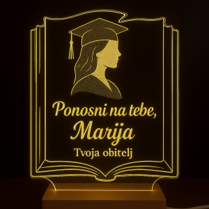 Personalizirana LED lampa za diplomu