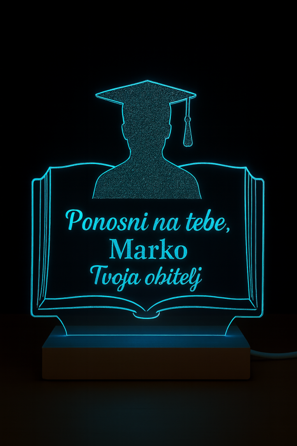 Personalizirana LED lampa za maturu