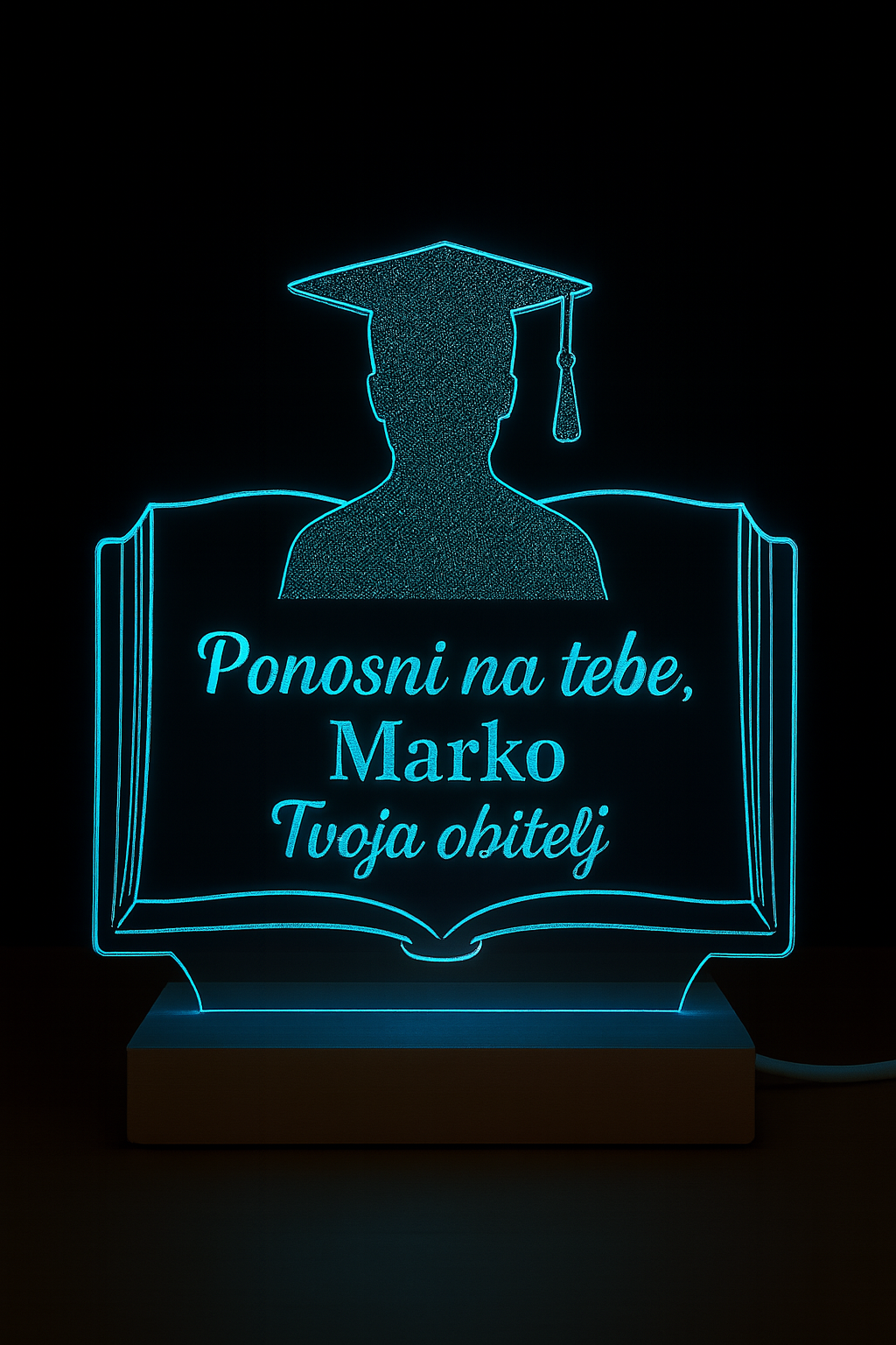 Personalizirana LED lampa za maturu