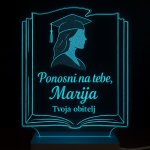 Personalizirana LED lampa za diplomu