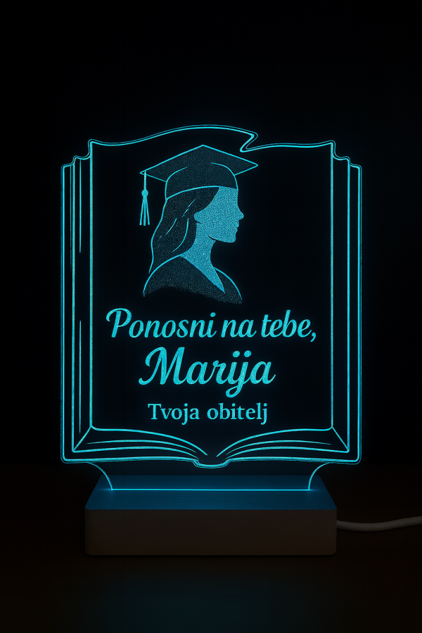 Personalizirana LED lampa za diplomu