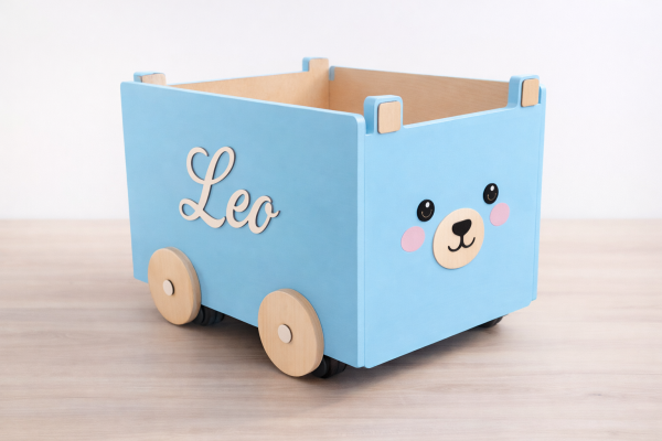 Personalizirana drvena kutija za igračke