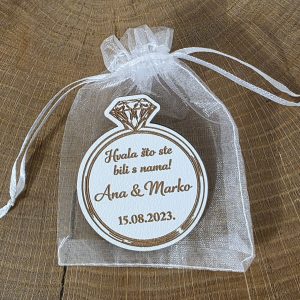 Zahvalnice za goste vjenčanja prsten