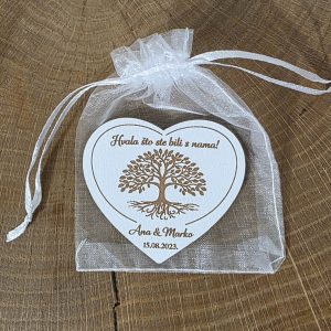 Zahvalnice s drvetom života magnet