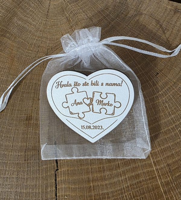 Zahvalnice puzzle motiv za svadbu Zahvalnice puzzle motiv za svadbu
