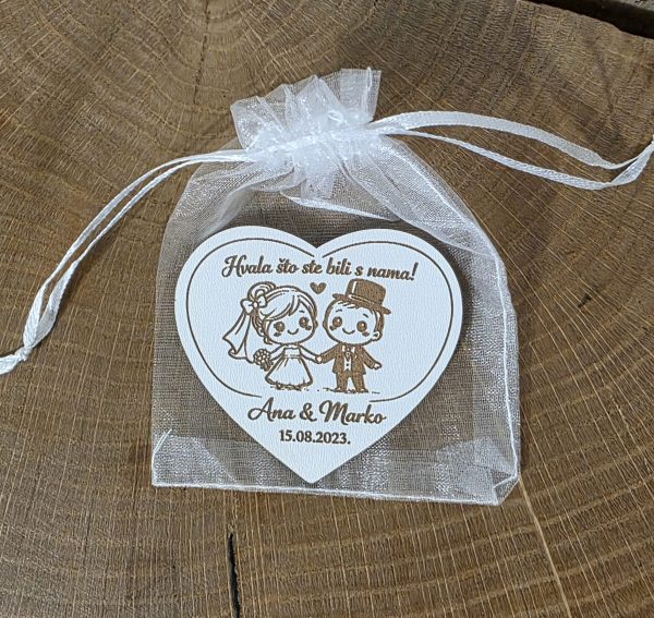 Zahvalnice za vjenčanje s magnetom