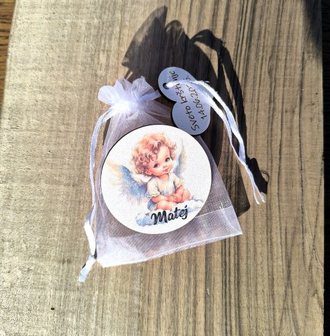 Zahvalnice za krštenje sa slikom anđela