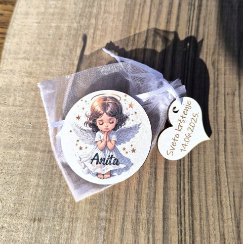 Zahvalnice za pričest sa slikom anđela