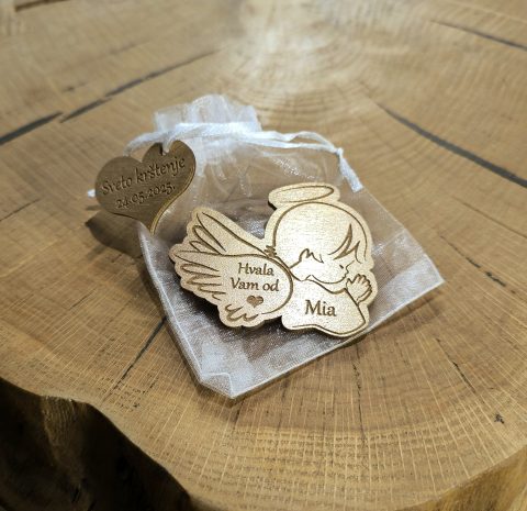 Zahvalnice za pričest anđeo s personalizacijom