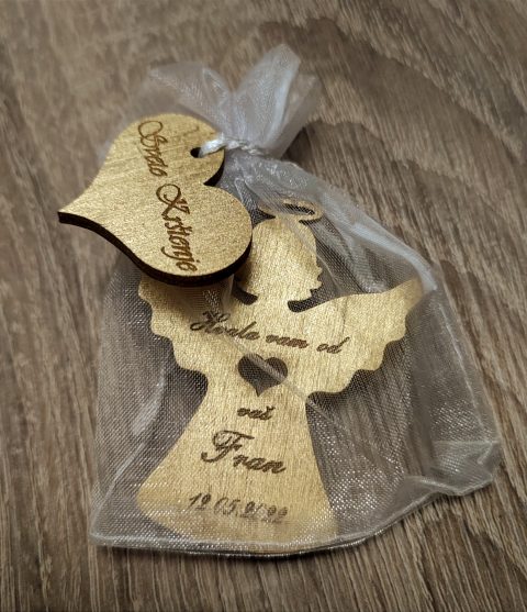 Personalizirane zahvalnice za krštenje za goste