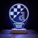 Dinamo ambijentalna lampa na drvenom postolju – Dario