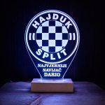 Hajduk ambijentalna lampa drveno postolje Dario