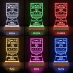 Osijek ambijentalna lampa boje osvjetljenja