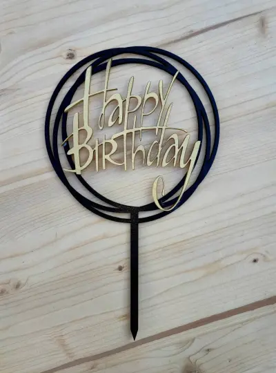 Happy Birthday toper - ukras za tortu