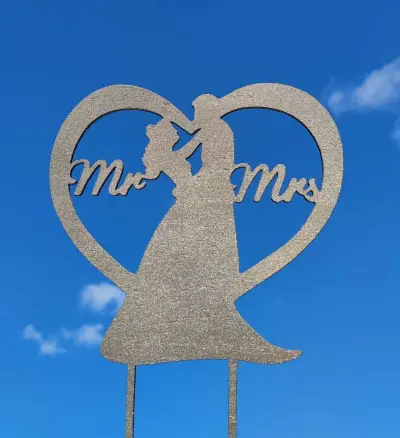 Mr Mrs toper, ukras za tortu vjenčanje