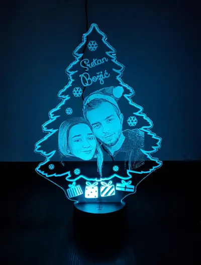 Božićna ambijentalna lampa, portret