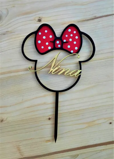 Toper za tortu Minnie Mouse