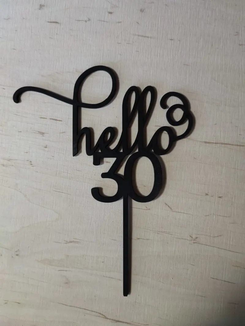 Hello 30 40 50 topper toper ukras za tortu Hello 30 40 50 topper toper ukras za tortu