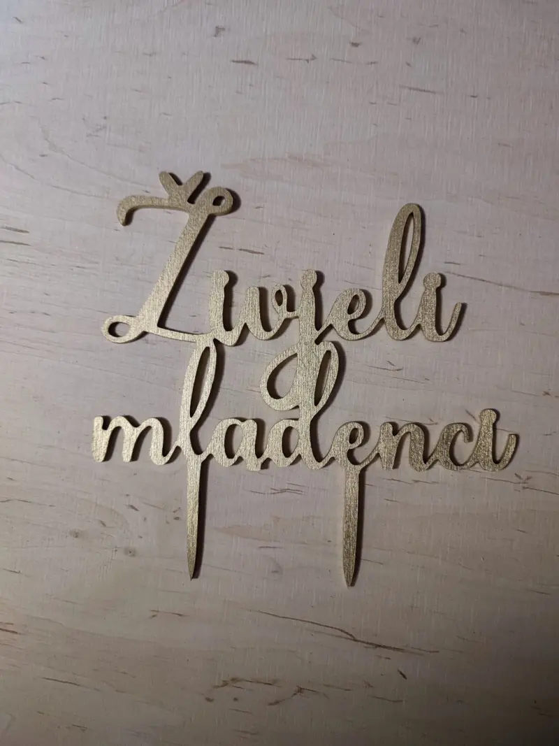 Živjeli mladenci toper Živjeli mladenci toper ukras za tortu
