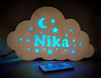 Noćna lampa s imenom oblak