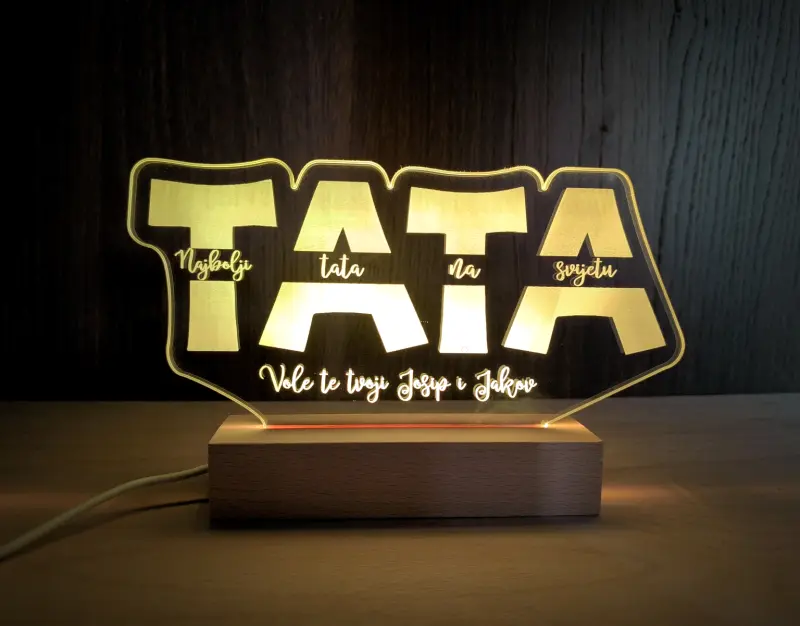 Personalizirani poklon za tatu LED lampa