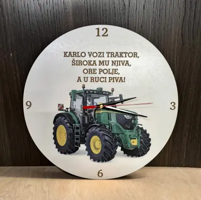 Zidni sat TRAKTOR