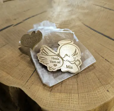 Magnet zahvalnica za krštenje