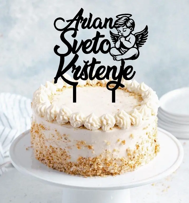 Toper za tortu Sveto krštenje2