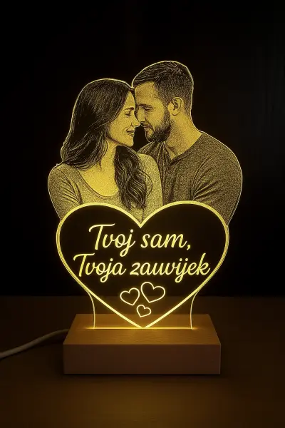Personalizirana LED lampa za parove