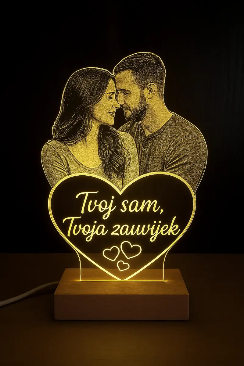 Personalizirana LED lampa za parove