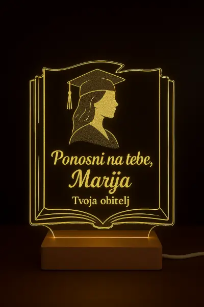 Personalizirana LED lampa za diplomu
