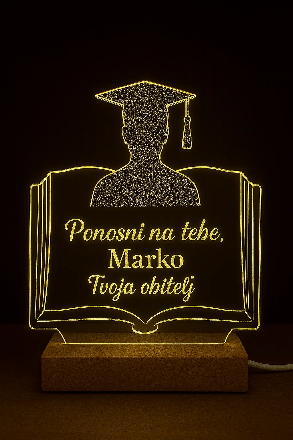 Personalizirana LED lampa za maturu